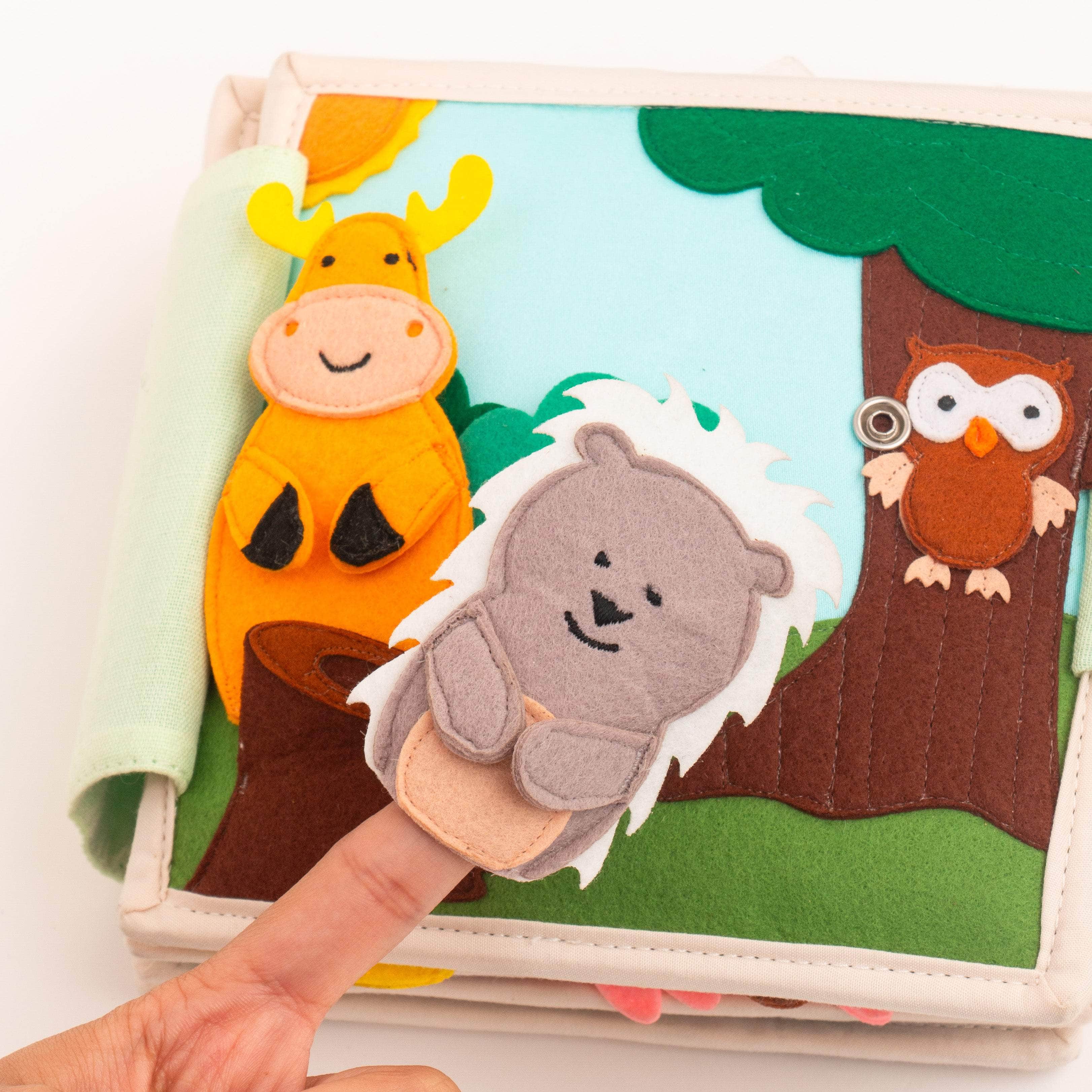 Les amis des animaux - 6 pages Mini Quiet Book