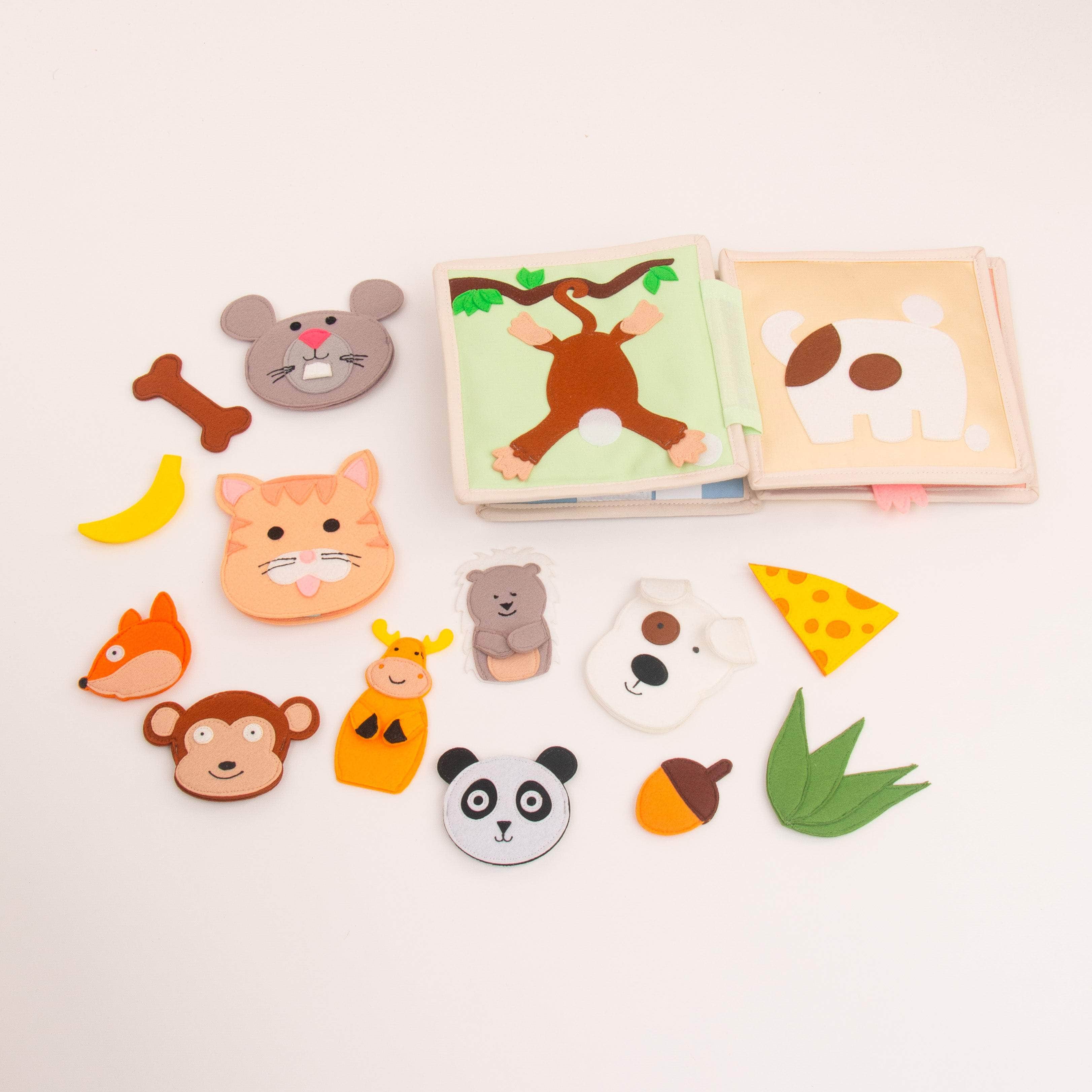 Les amis des animaux - 6 pages Mini Quiet Book