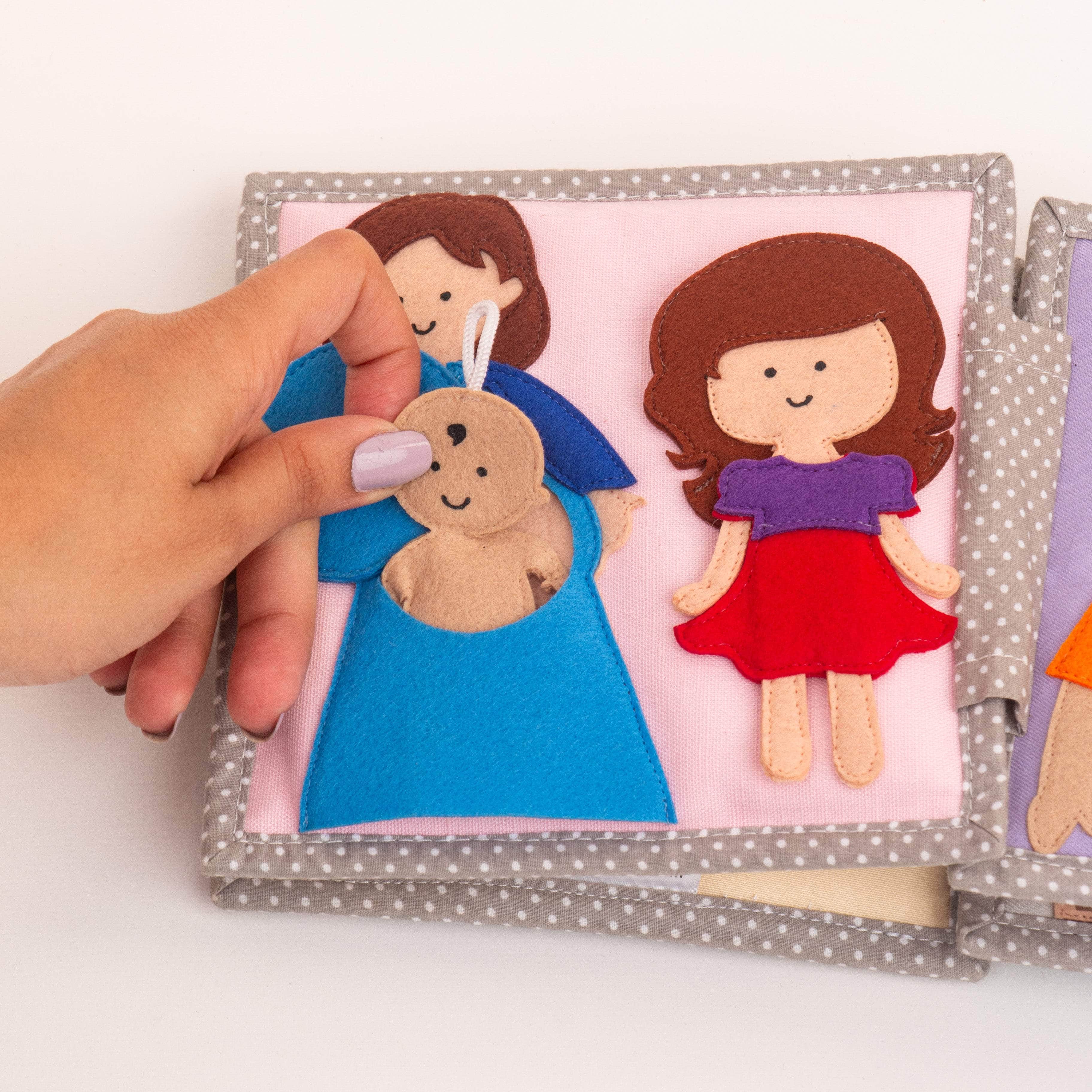 Bébé Jolly- 6 pages Mini Quiet Book