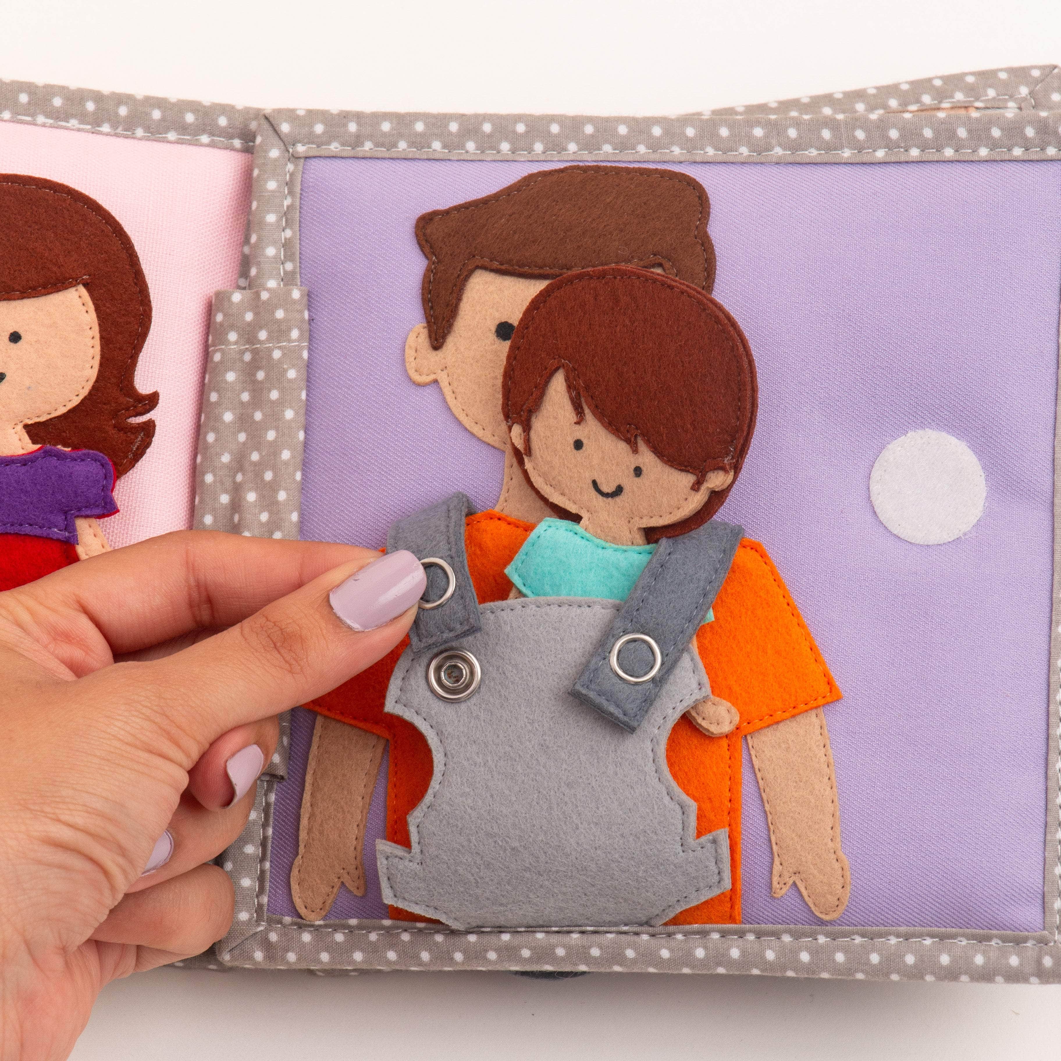 Bébé Jolly- 6 pages Mini Quiet Book