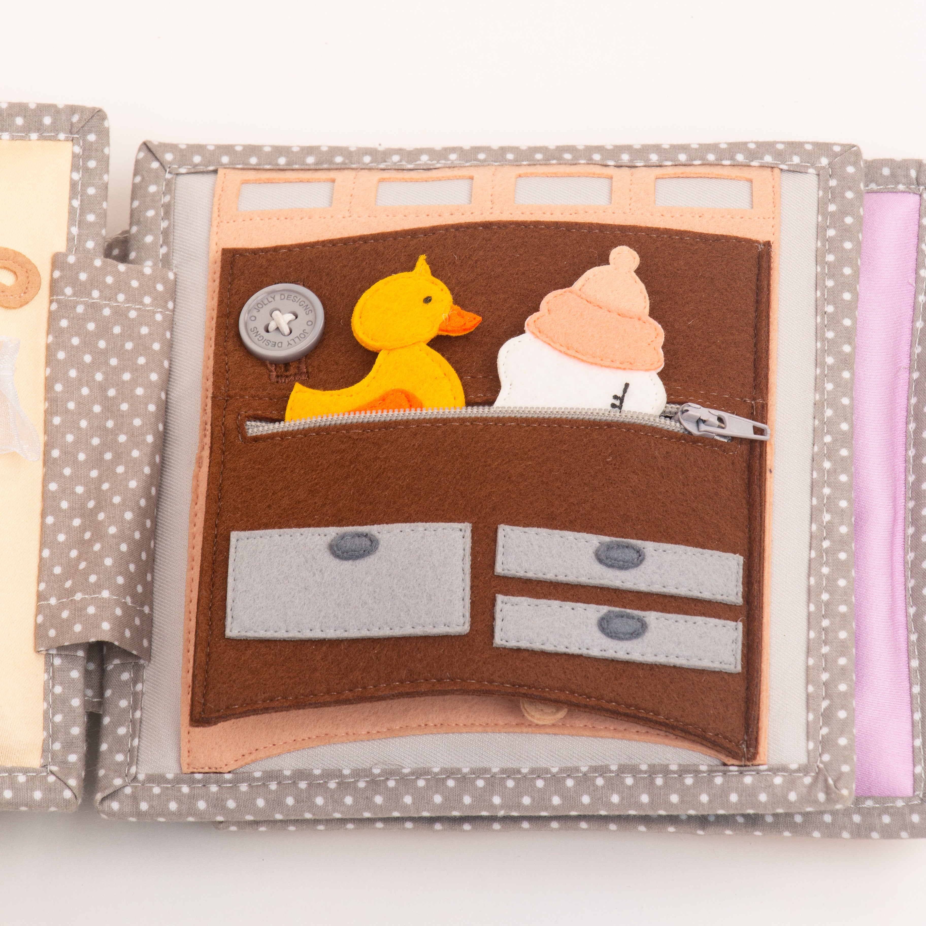 Bébé Jolly- 6 pages Mini Quiet Book