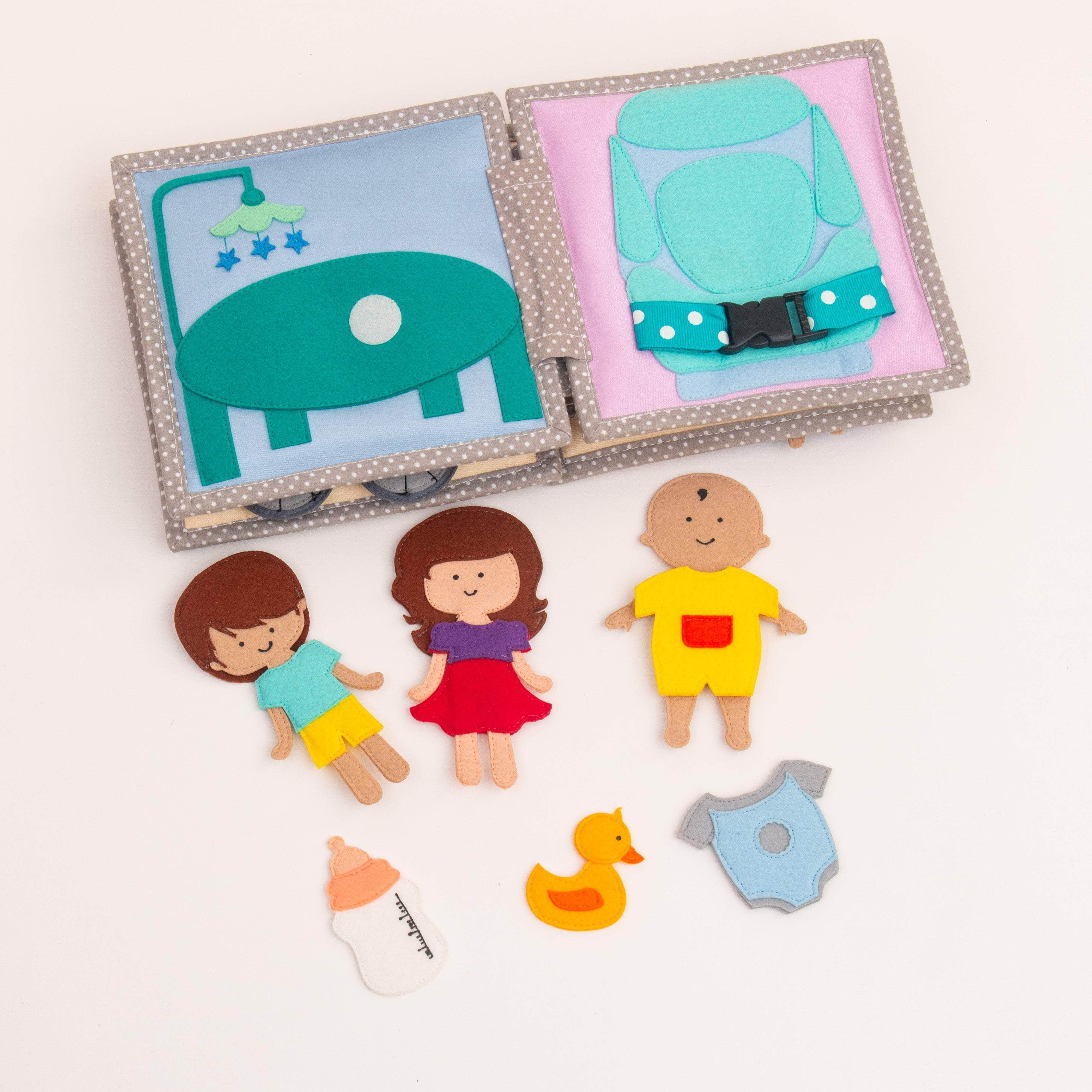Bébé Jolly- 6 pages Mini Quiet Book