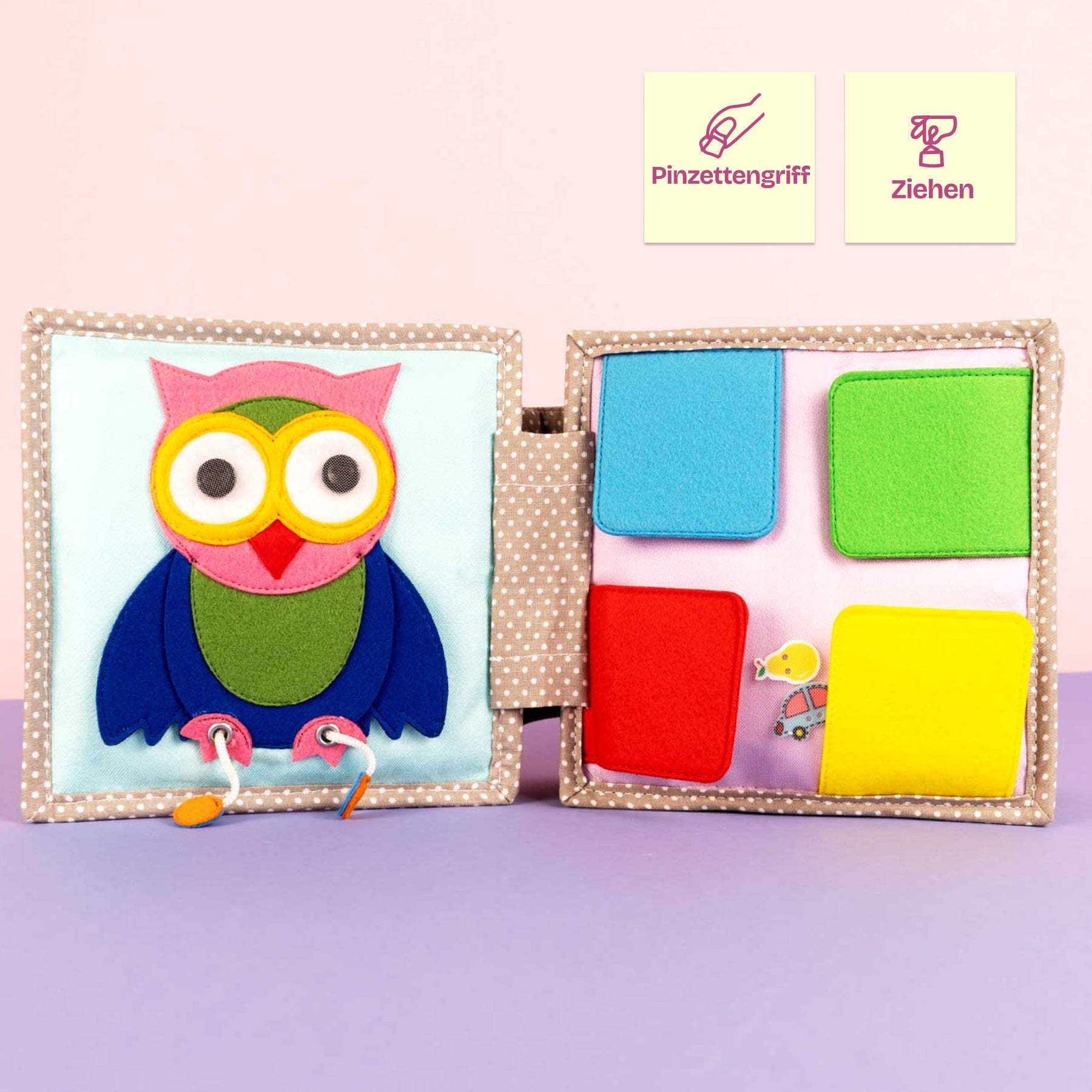 Cache-cache - 6 pages Mini Quiet Book