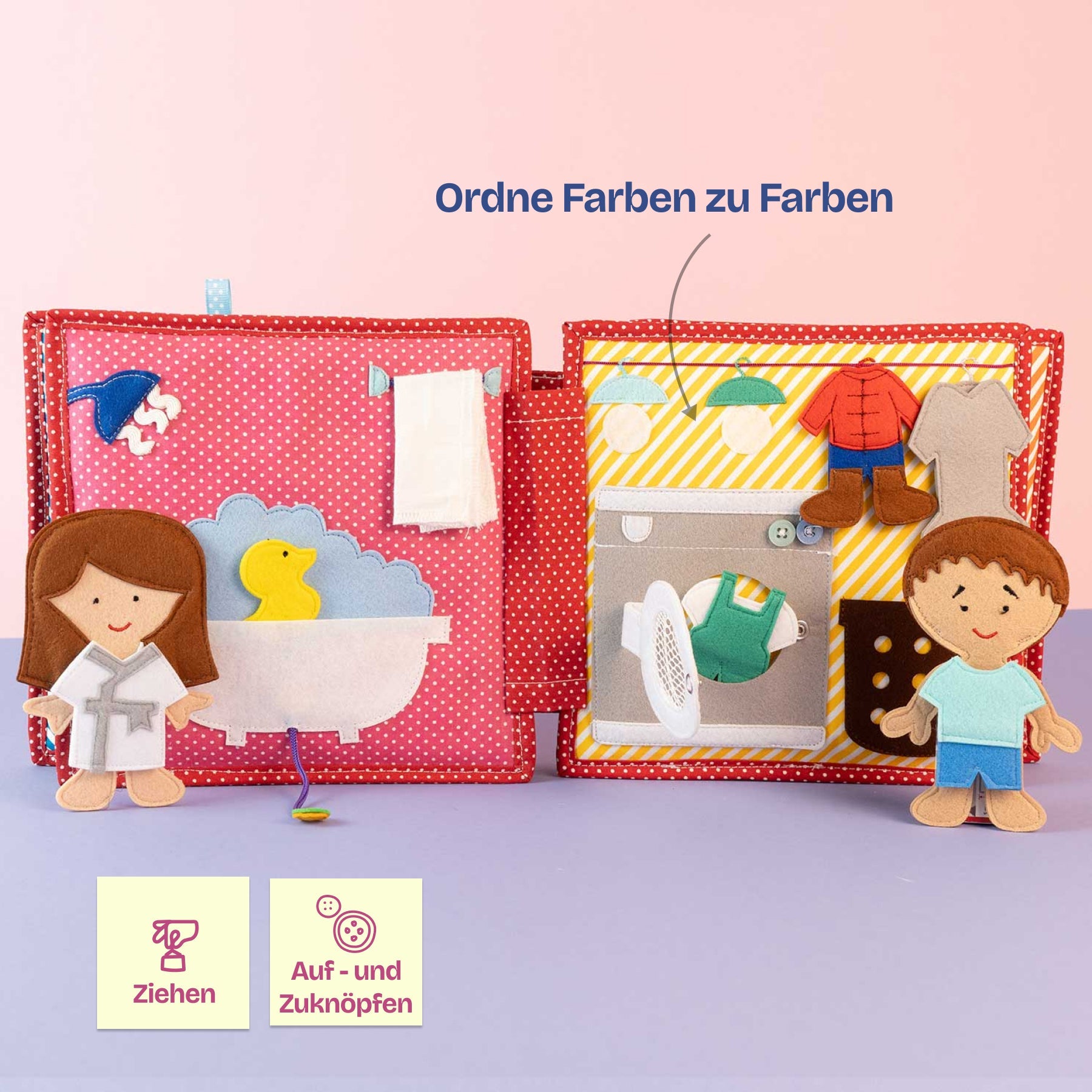 Salut toi! - 6 pages Quiet Book