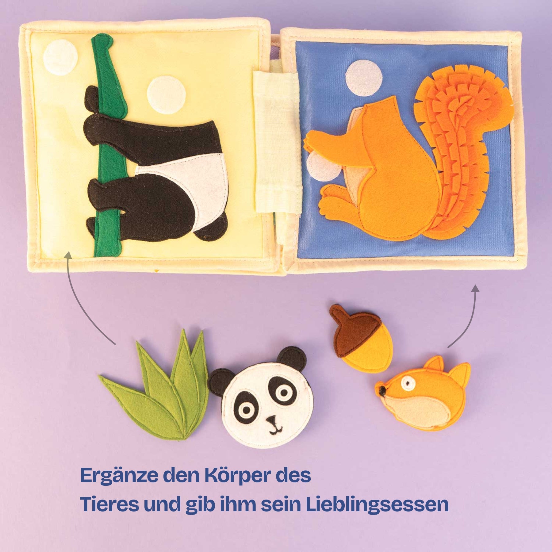 Les amis des animaux - 6 pages Mini Quiet Book