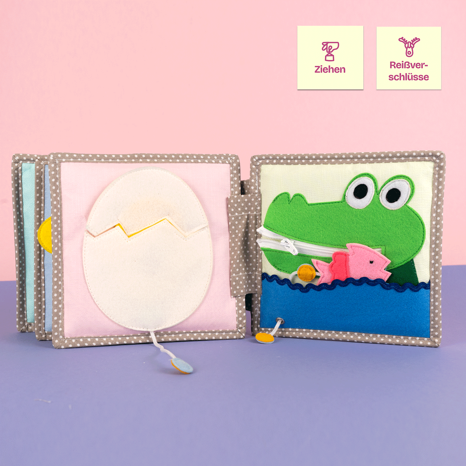 Cache-cache - 6 pages Mini Quiet Book