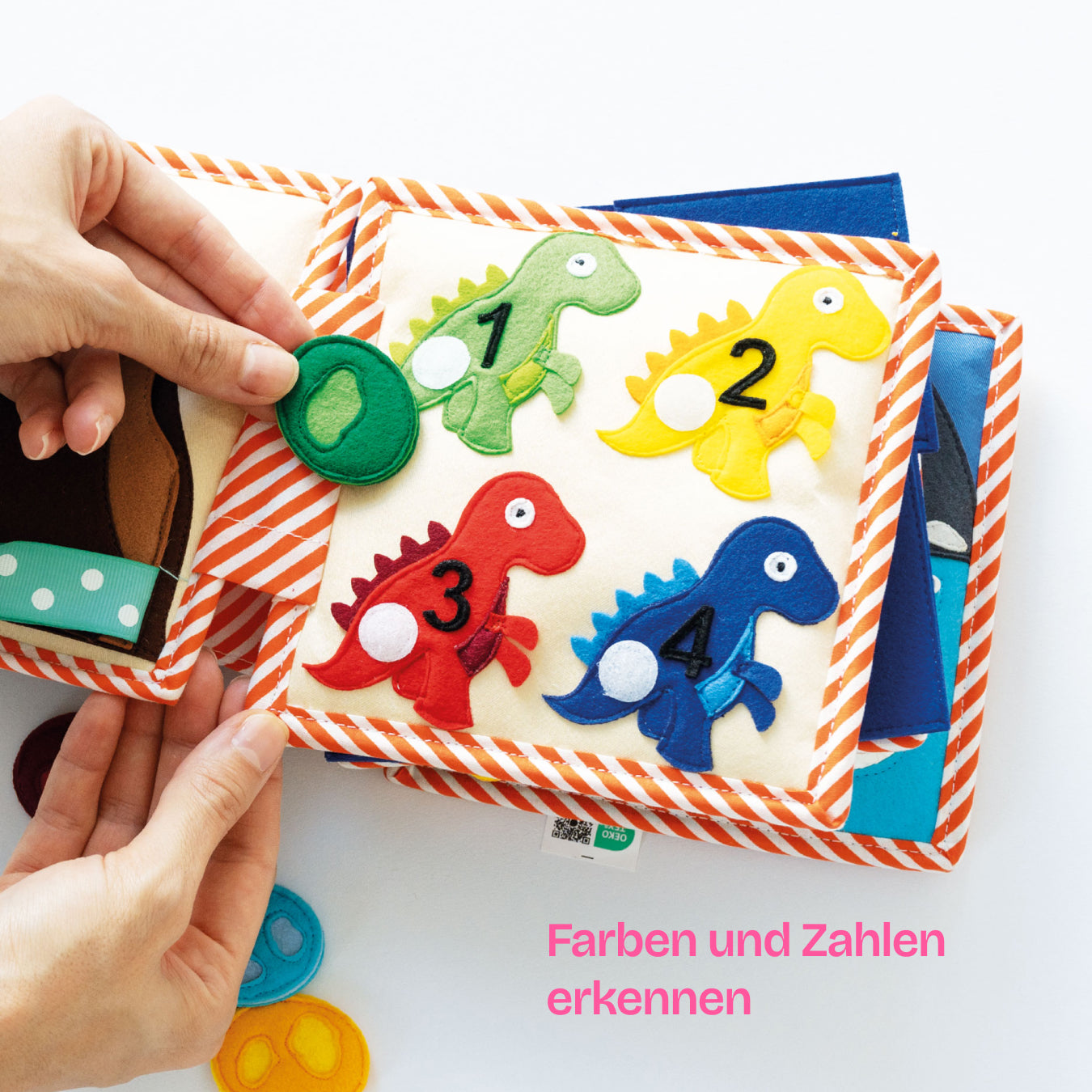 Dino amis – Mini quiet book de 6 pages