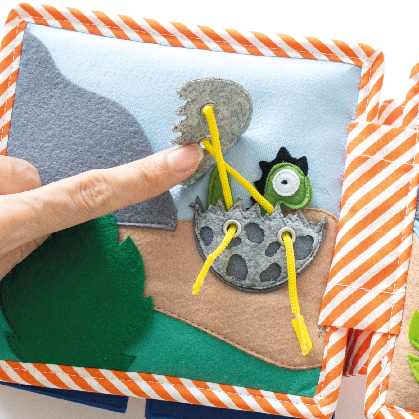 Dino amis – Mini quiet book de 6 pages