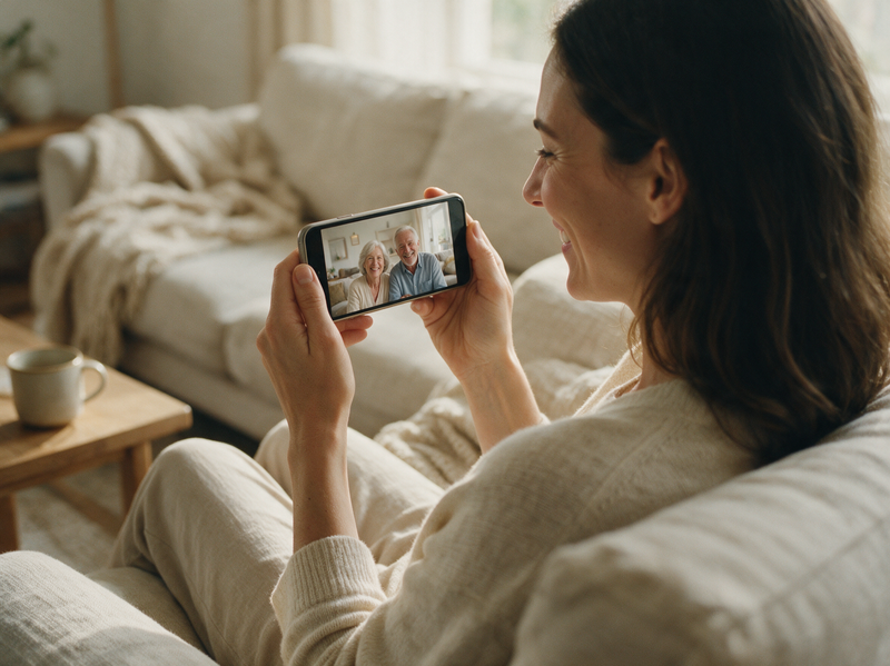 Deine Eltern anrufen.