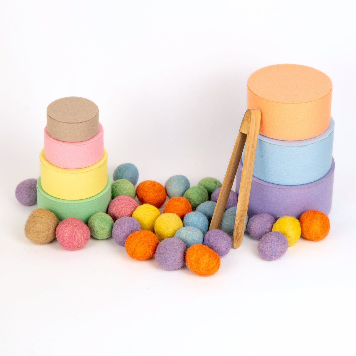 Kullerbunt Pastell – Sortierspiel mit Pinzette ab 3 Jahren