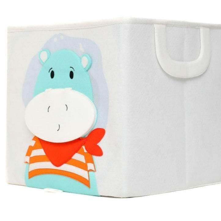 Boîte de rangement - Hippopotame (carrée)
