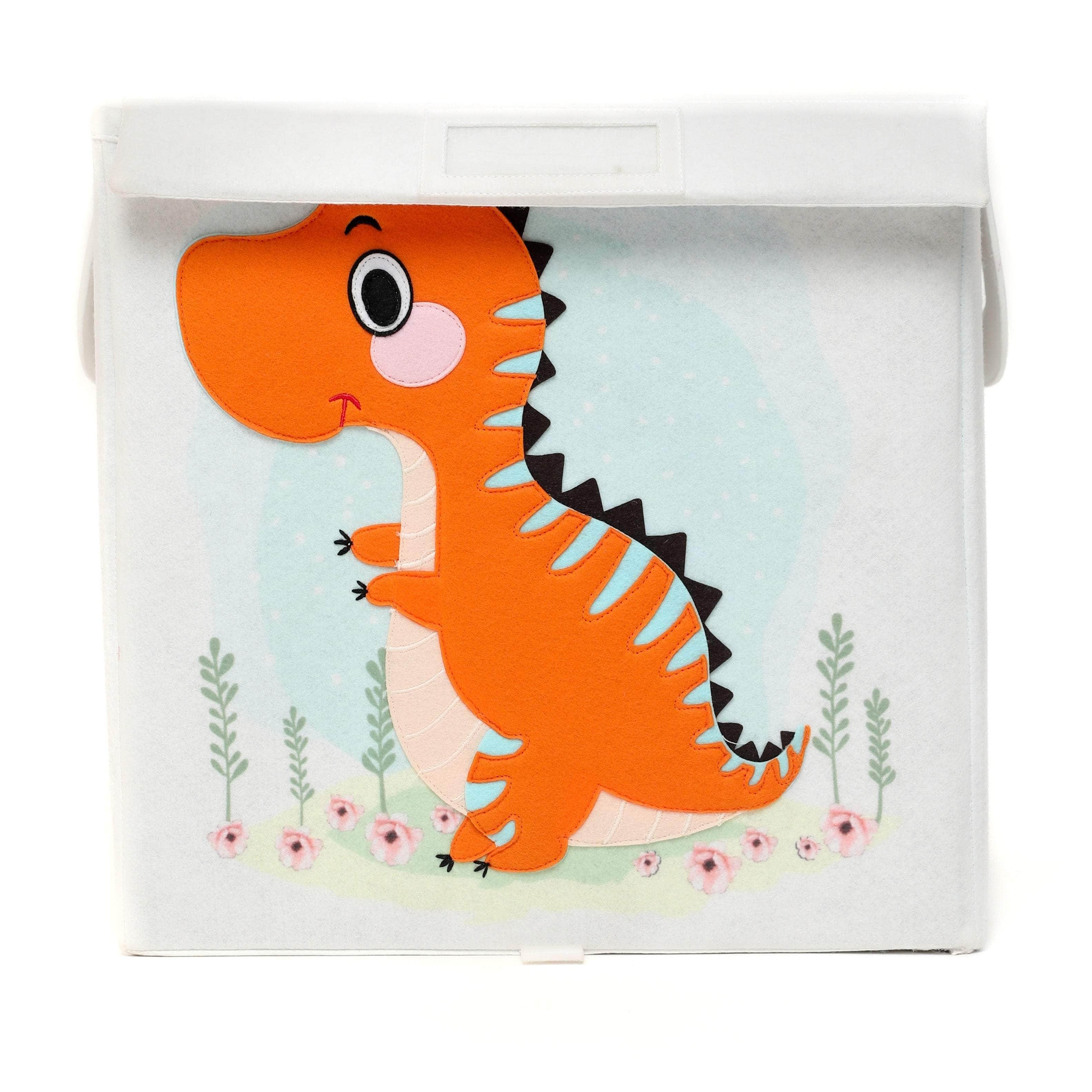 Boîte de rangement - Mignon Dino (carrée)