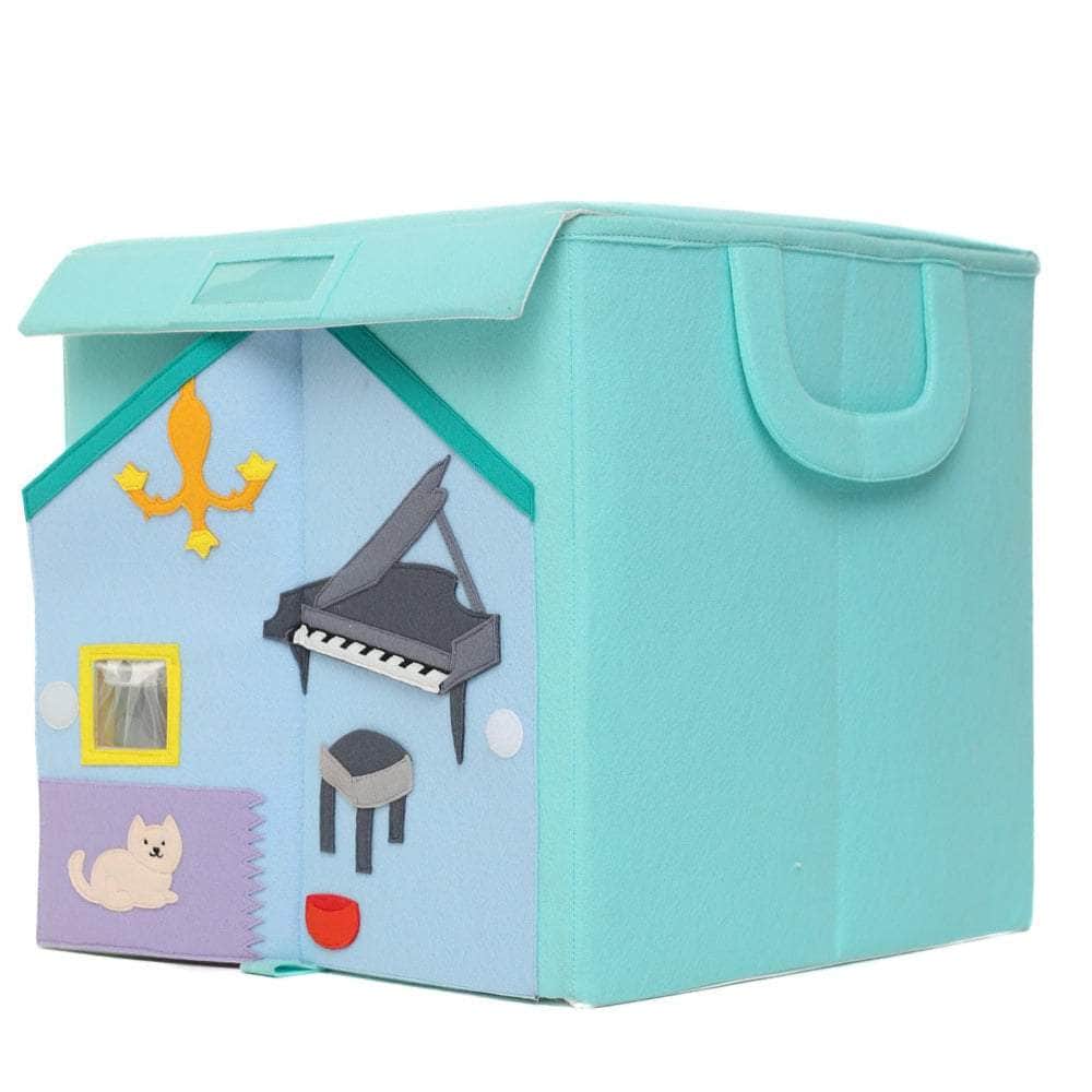 Boîte de rangement - Maison de poupées (carrée)