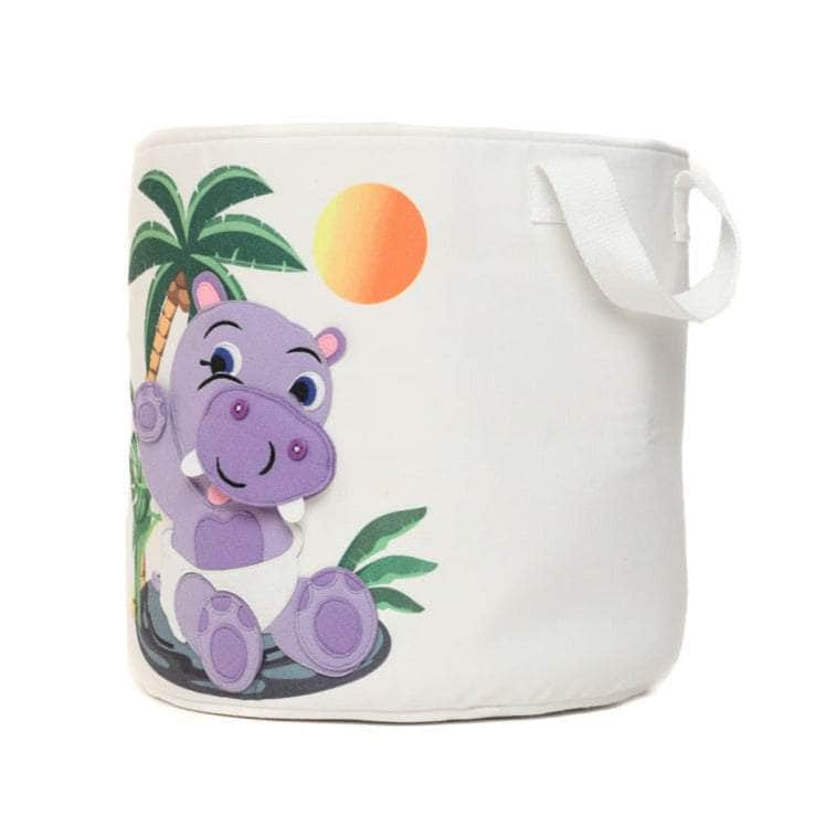 Boîte de rangement - Bébé hippopotame (ronde)