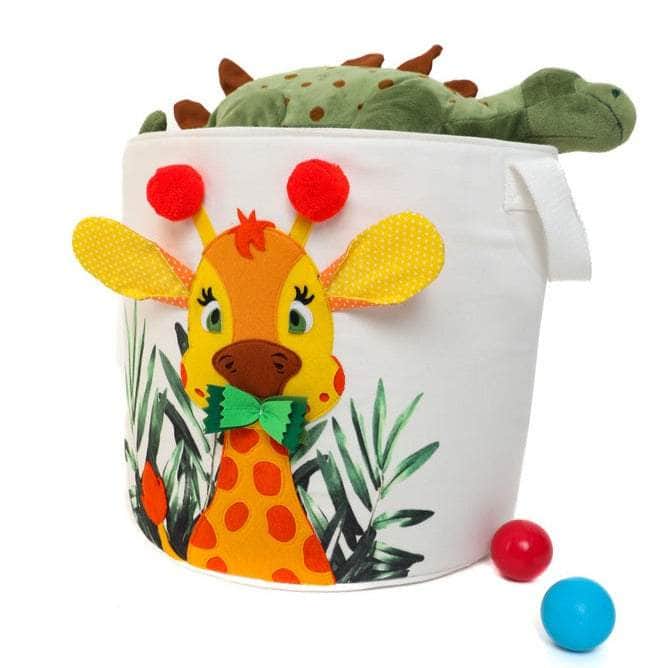 Boîte de rangement - Girafe (ronde)