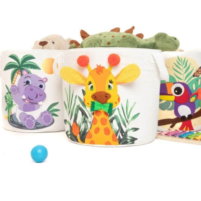 Boîte de rangement - Bébé hippopotame (ronde)