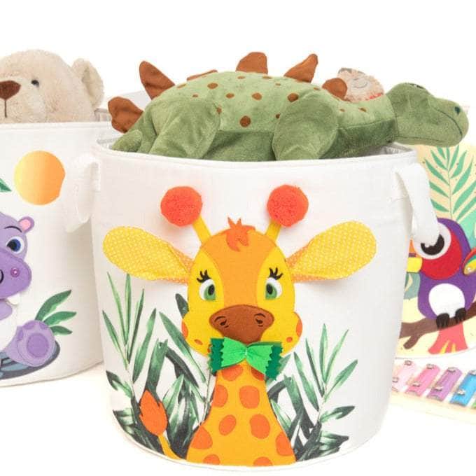 Boîte de rangement - Girafe (ronde)