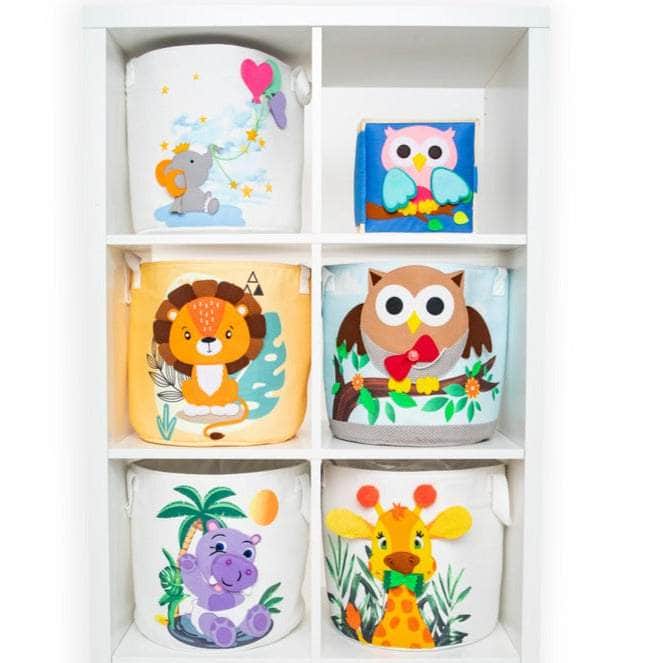 Boîte de rangement - Bébé hippopotame (ronde)
